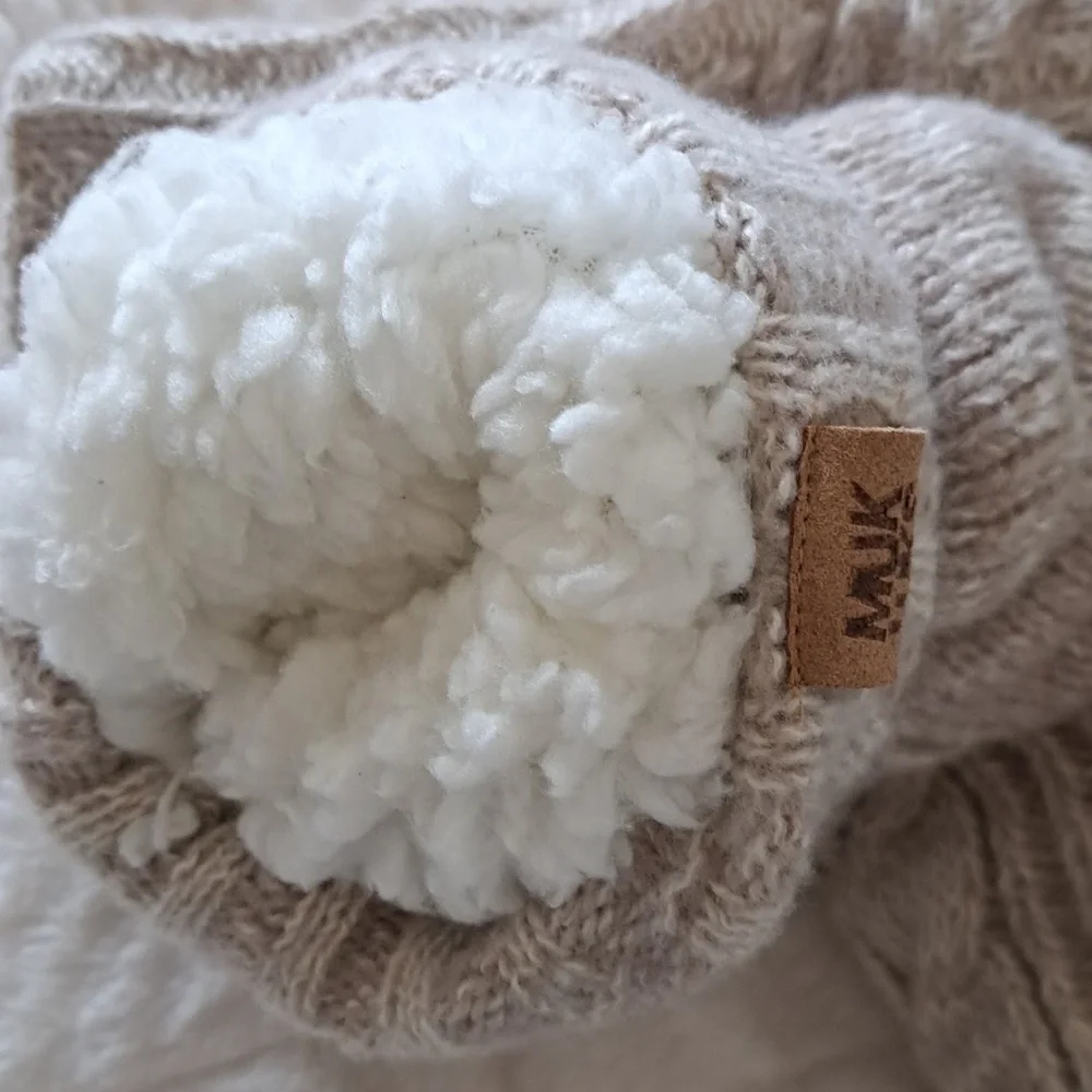 Muk Luks Cabin Sock - Cream Women's One Size
